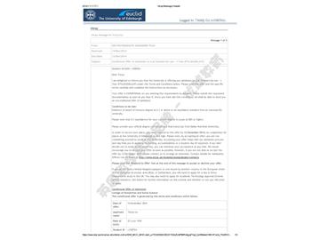 恭喜陳同學(xué)獲得愛(ài)丁堡大學(xué)商法碩士通知書(shū)