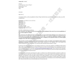 恭喜孫同學(xué)獲得諾丁漢大學(xué)法律碩士通知書(shū)