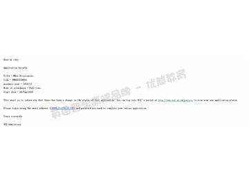 恭喜徐同學(xué)獲得倫敦大學(xué)學(xué)院生物科學(xué)專業(yè)碩士通知書