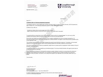  恭喜賈同學獲得拉夫堡大學數學金融專業(yè)碩士通知書