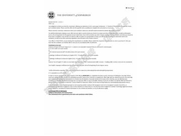 恭喜孫同學(xué)獲得愛丁堡大學(xué)景觀建筑專業(yè)碩士通知書