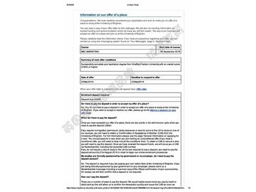 恭喜尹同學(xué)獲得布萊頓大學(xué)市場(chǎng)營(yíng)銷專業(yè)碩士通知書