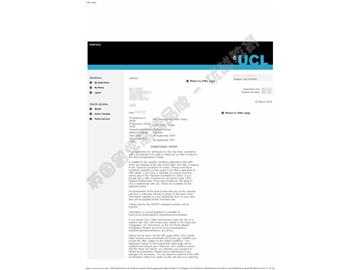 恭喜江同學(xué)獲得倫敦大學(xué)學(xué)院國際公共政策專業(yè)碩士通知書