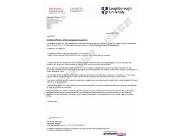 恭喜李同學(xué)獲得拉夫堡大學(xué)商務(wù)分析與管理專(zhuān)業(yè)碩士通知書(shū)