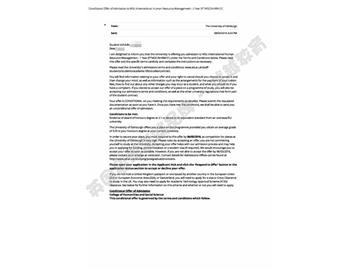 恭喜蔡同學(xué)獲得愛(ài)丁堡大學(xué)國(guó)際人力資源管理專(zhuān)業(yè)碩士通知書(shū)