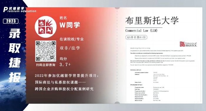 2023offer（英國碩士）: 布里斯托大學法律專業(yè)