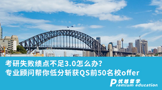 【低分逆襲】考研失敗績(jī)點(diǎn)不足3.0怎么辦？專業(yè)顧問(wèn)幫你低分?jǐn)孬@QS前50名校offer